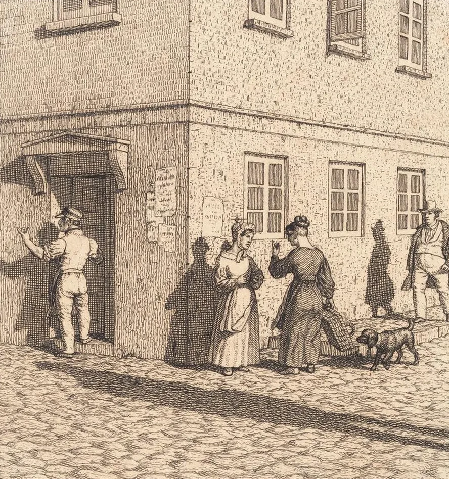 Et gadehj rne Illustration til Linearperspectiven, Tavle VII