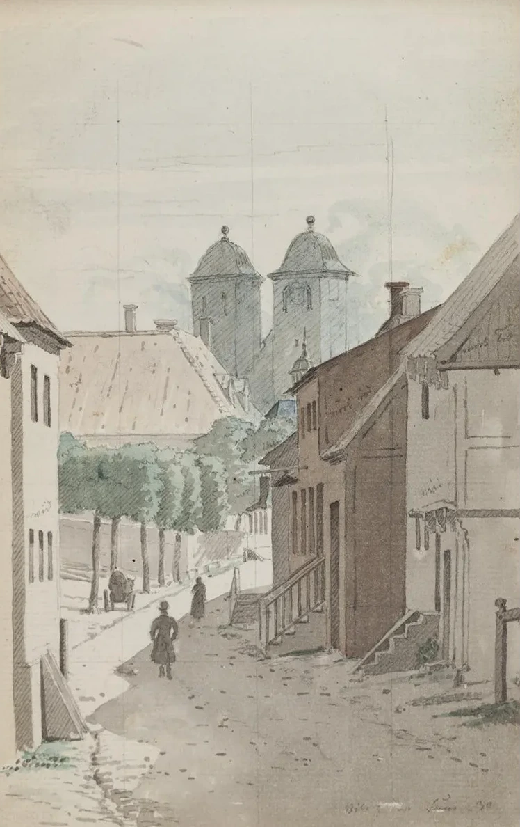 Et Kik Ned Ad et Str de Mod Viborg Domkirkes to T Rne