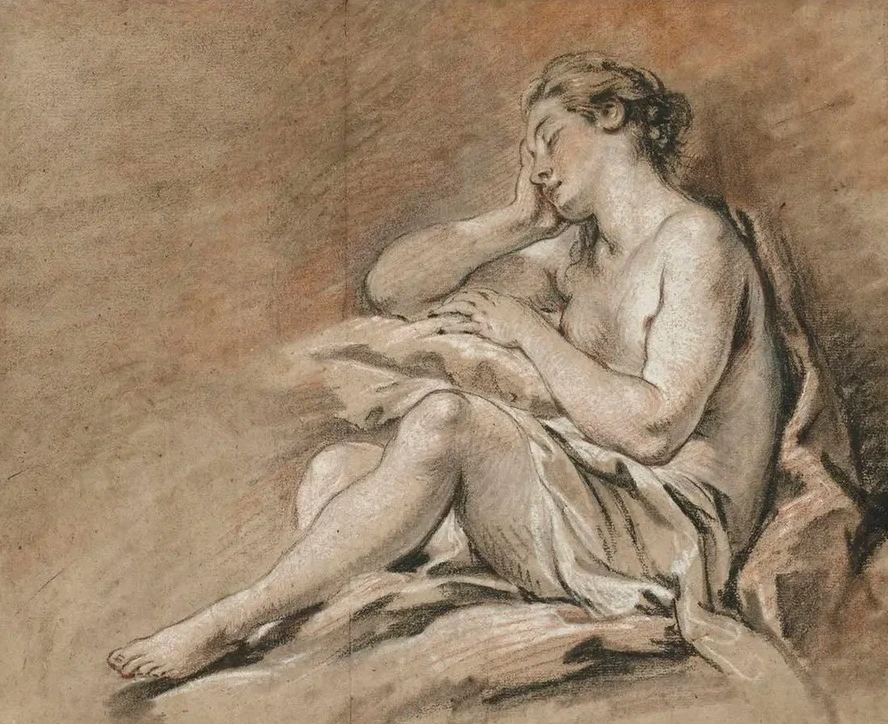 Etude de Jeune Femme Endormie