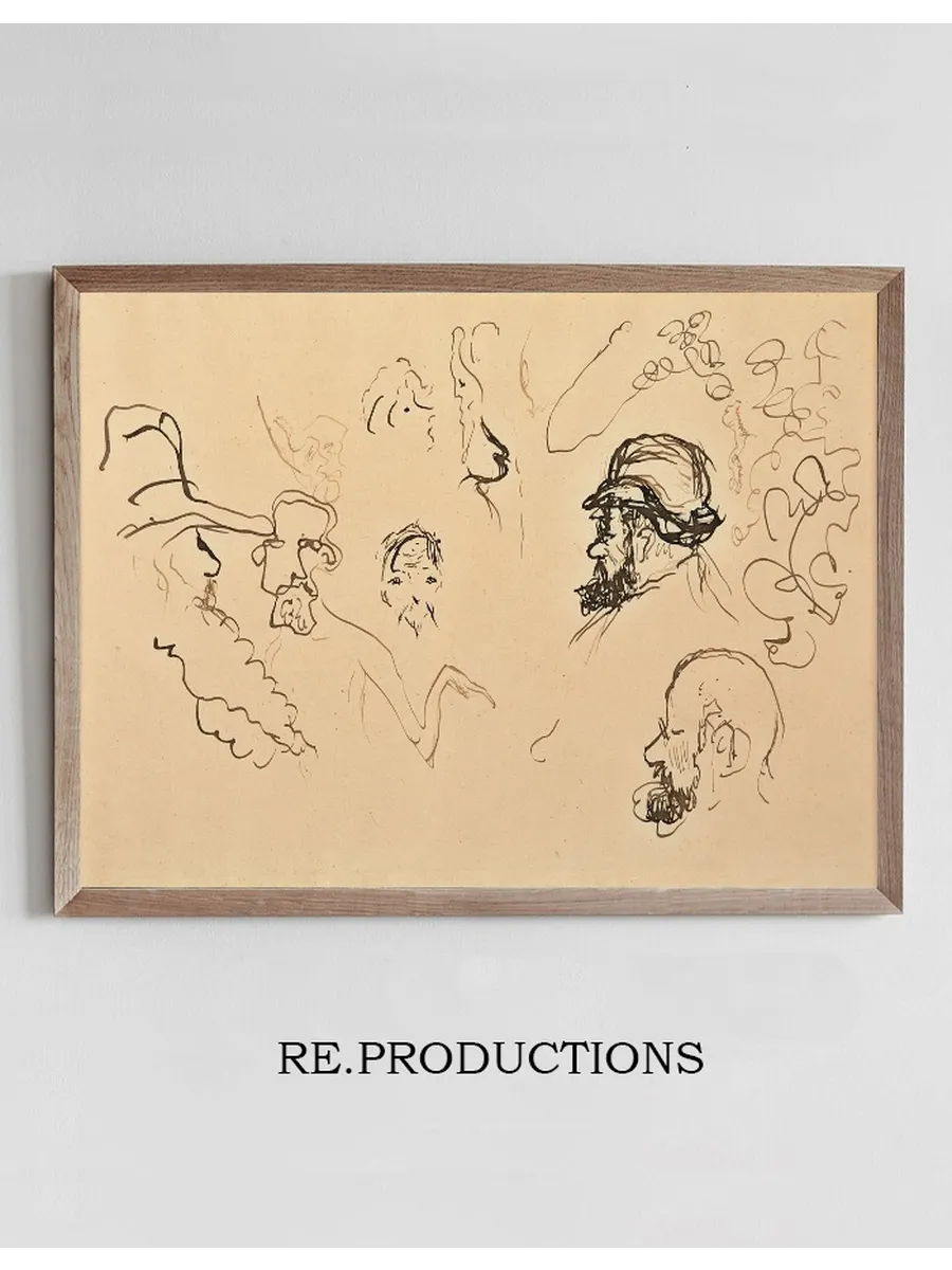 Etude de T Tes (pissarro Toulouse Lautrec)