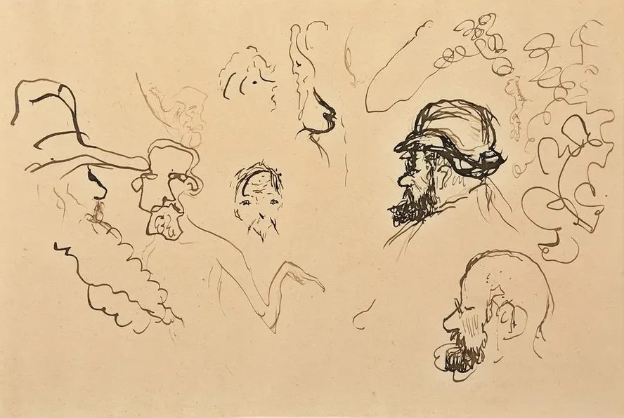 Etude de T Tes (pissarro Toulouse Lautrec)