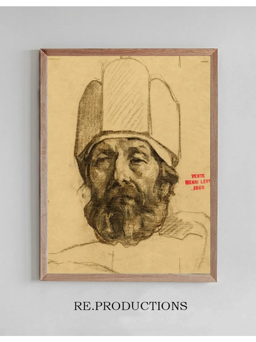 Etude de Visage D Homme Coiff D Une Couronne