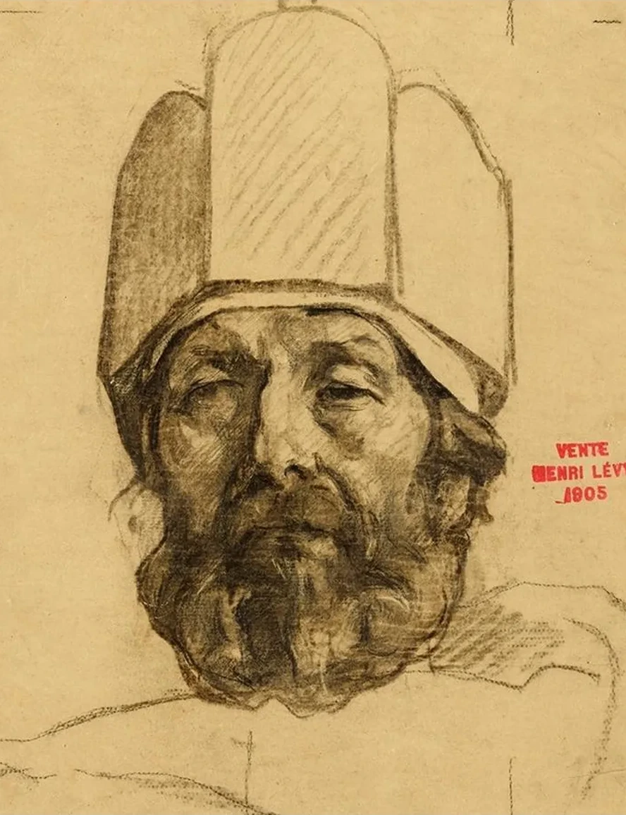 Etude de Visage D Homme Coiff D Une Couronne