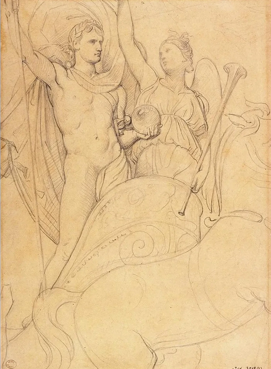 Etude pour L apoth ose de Napol on Ier