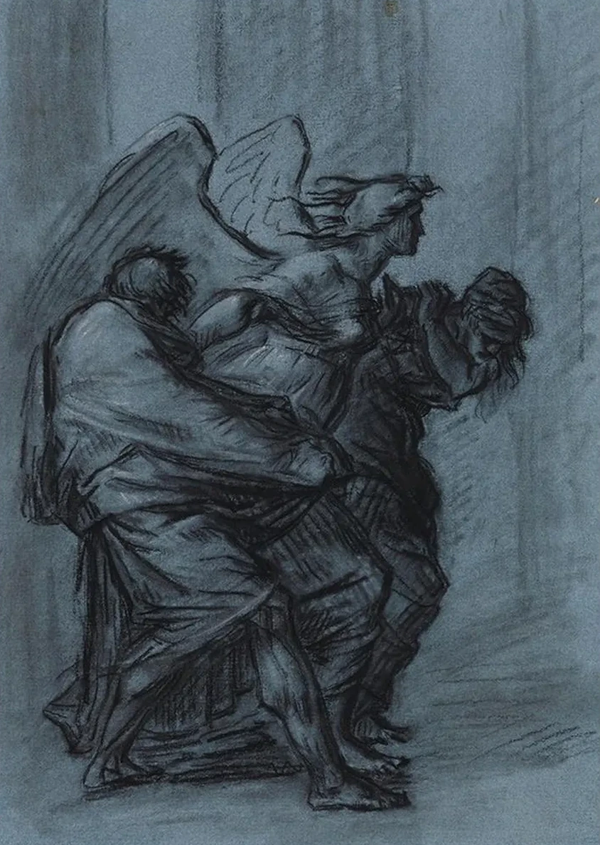 Etude Pour la Justice et la Vengeance Divine Poursuivant le Crime