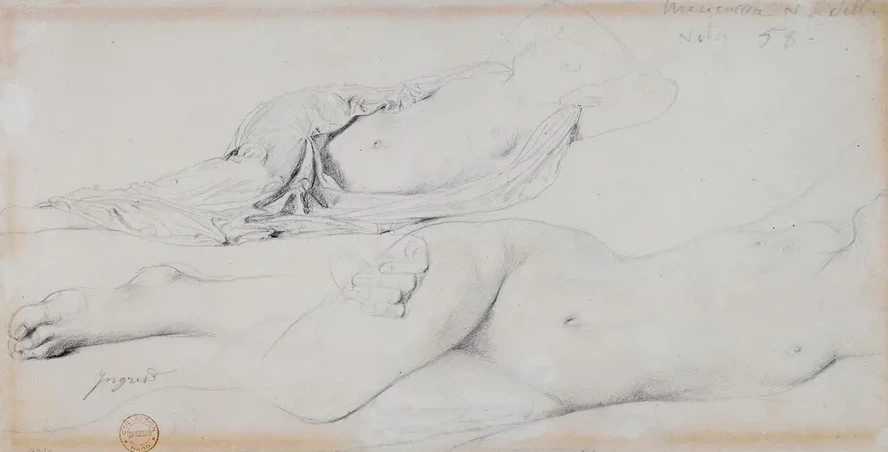 Etude Pour L Odalisque L Esclave