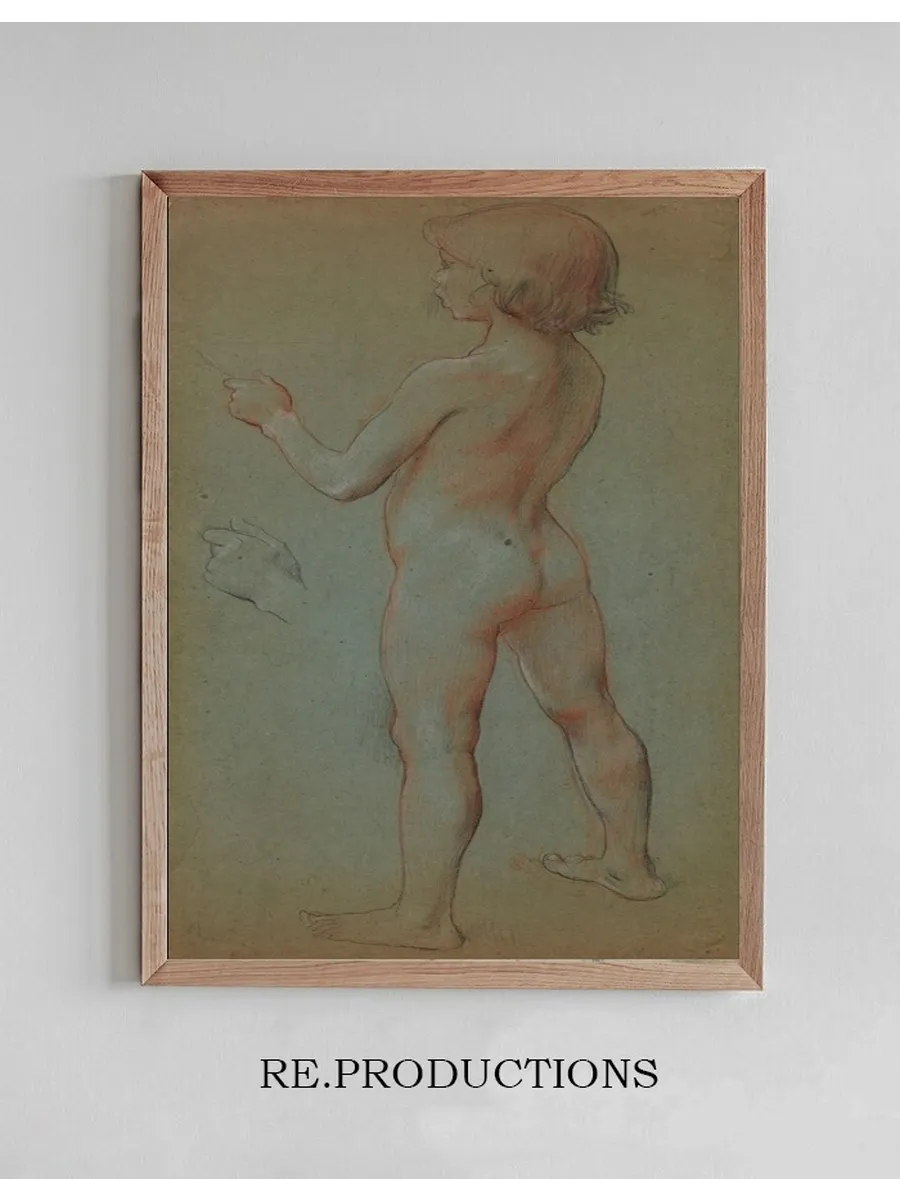Etude Pour le D Cor de L Op Ra Comique Fillette Nue