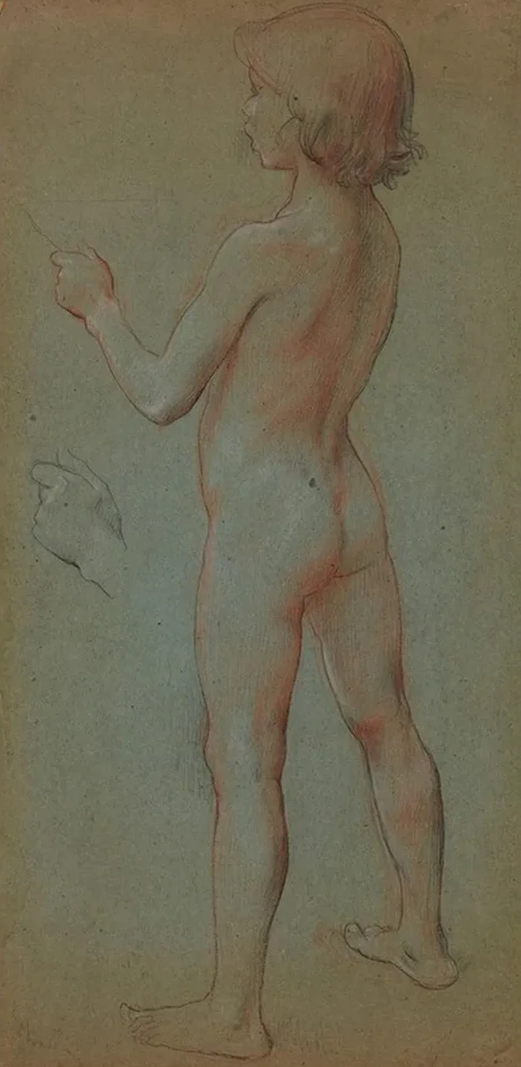 Etude Pour le D Cor de L Op Ra Comique Fillette Nue