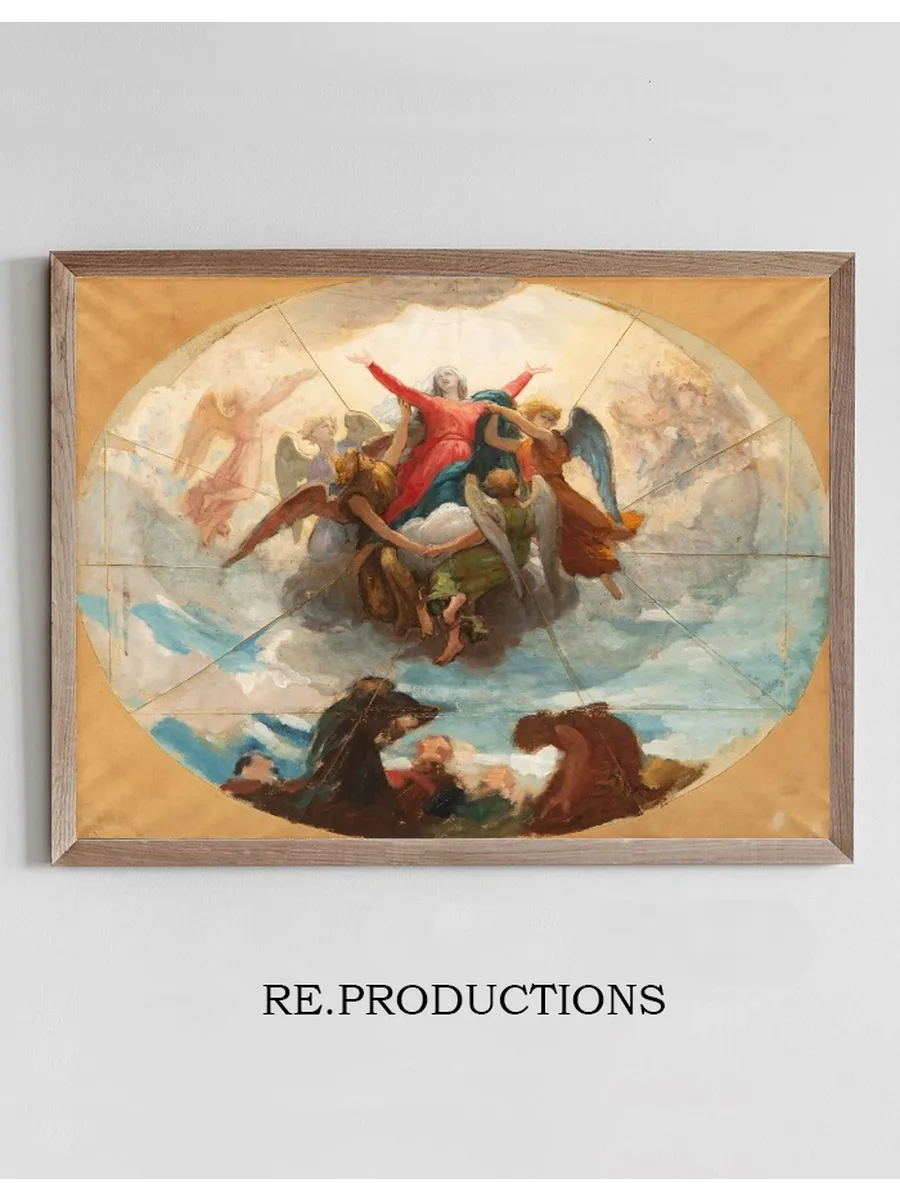 Etude Pour le Plafond de la Chapelle de Vierge la Rochelle