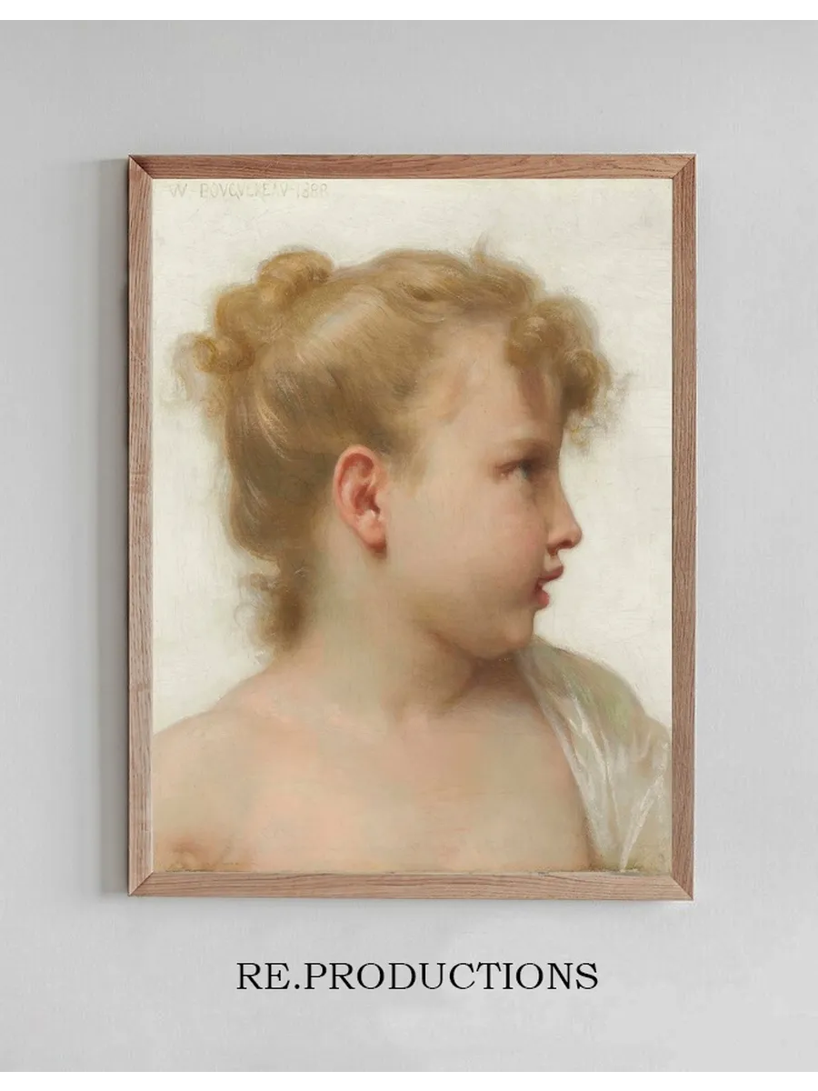 Etude T Te de Petite Fille (visage de Profil)