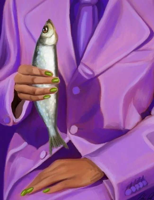 Eva And Her Fish Friend