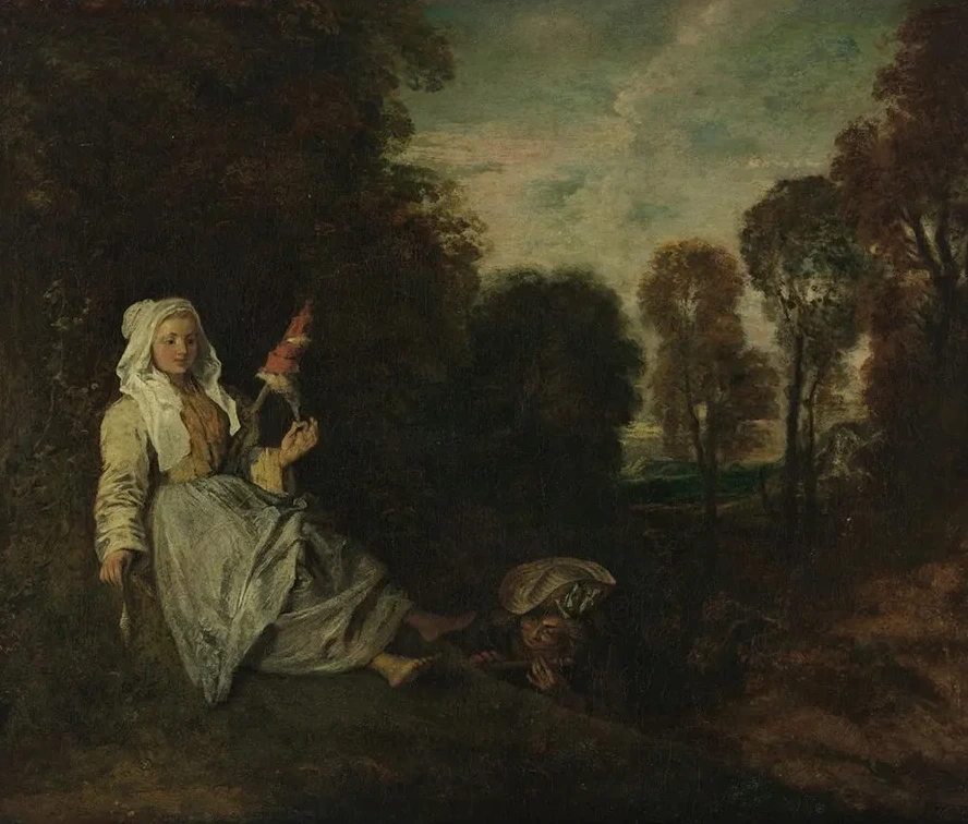 Evening Landscape with Spinner