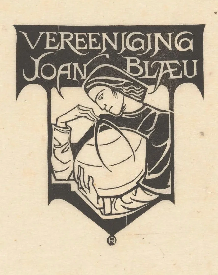 Ex Libris van de Vereeniging Joan Blaeu