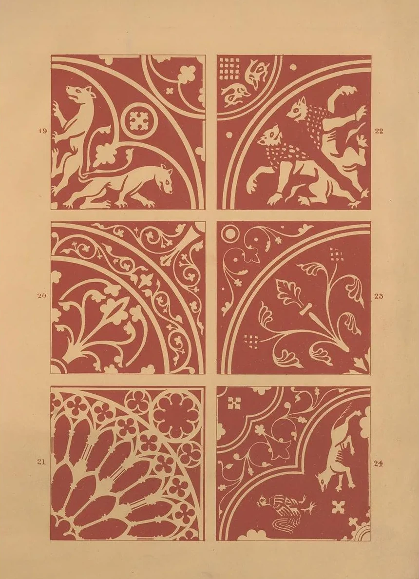 Examples of Encaustic Tiles Pl.03
