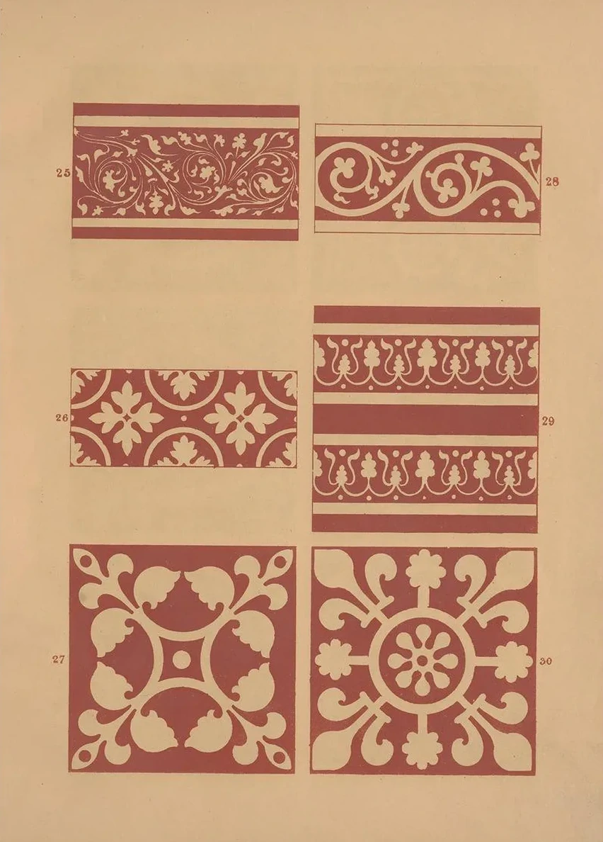 Examples of Encaustic Tiles Pl.04