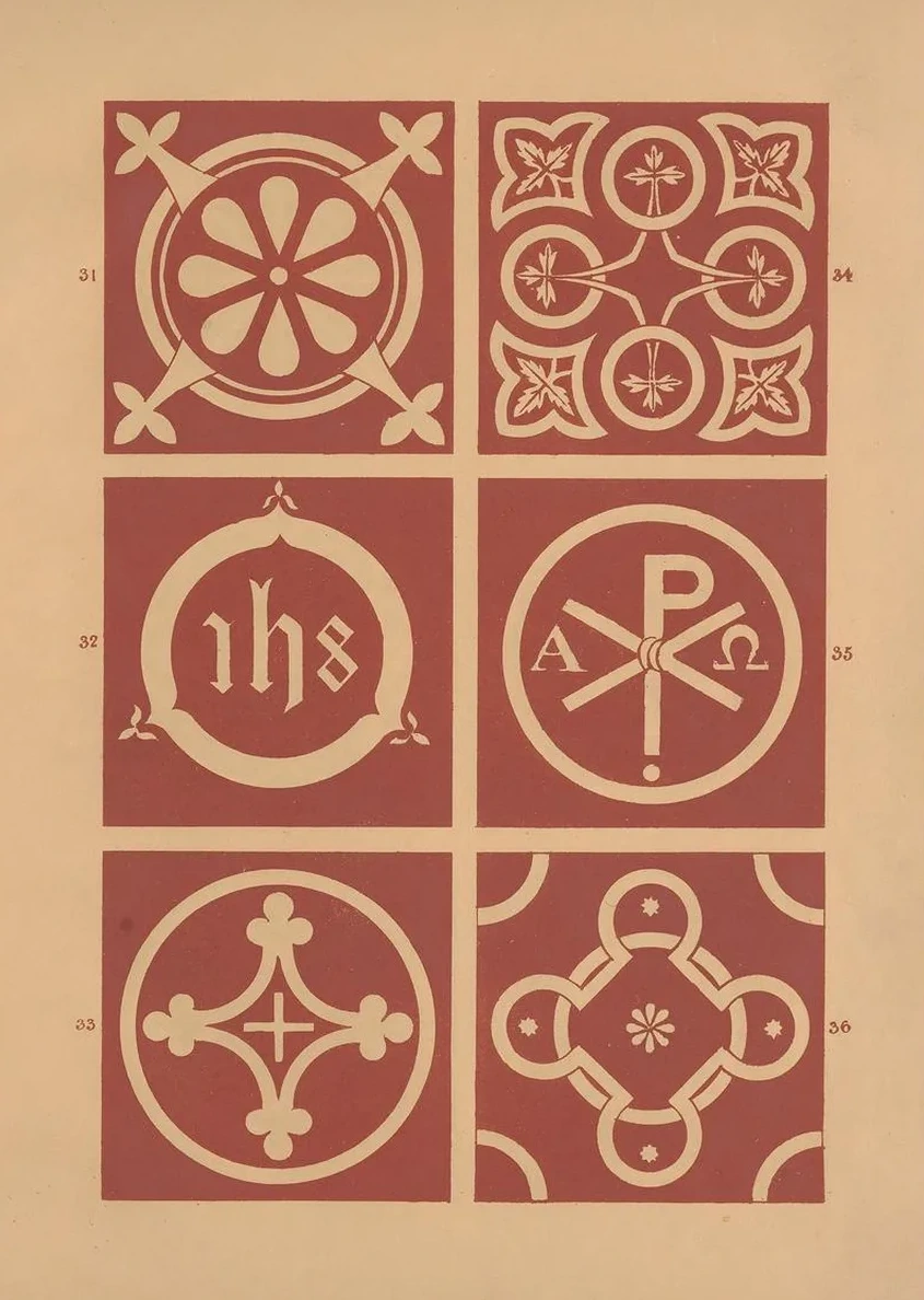 Examples of Encaustic Tiles Pl.05