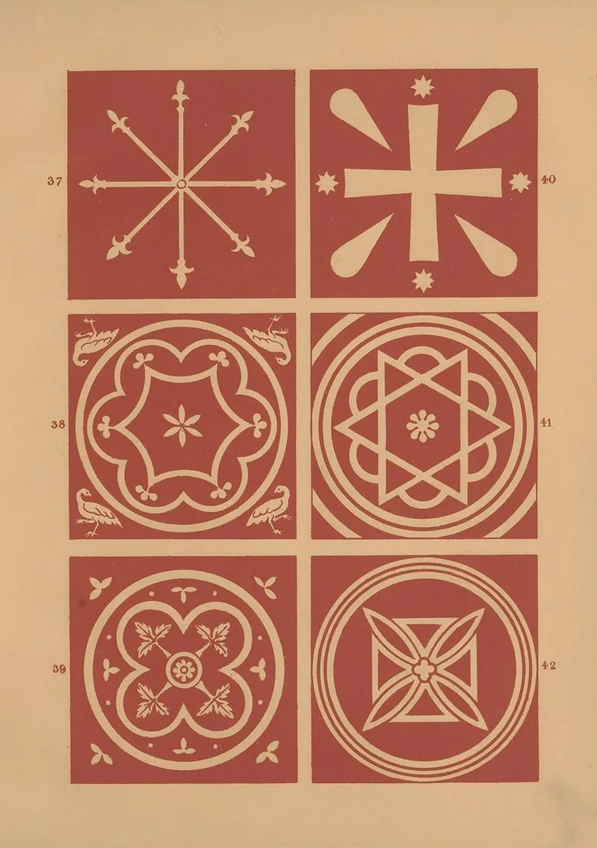 Examples of Encaustic Tiles Pl.06
