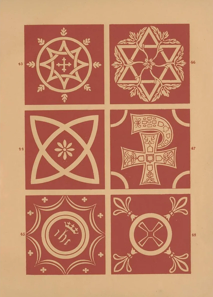 Examples of Encaustic Tiles Pl.07