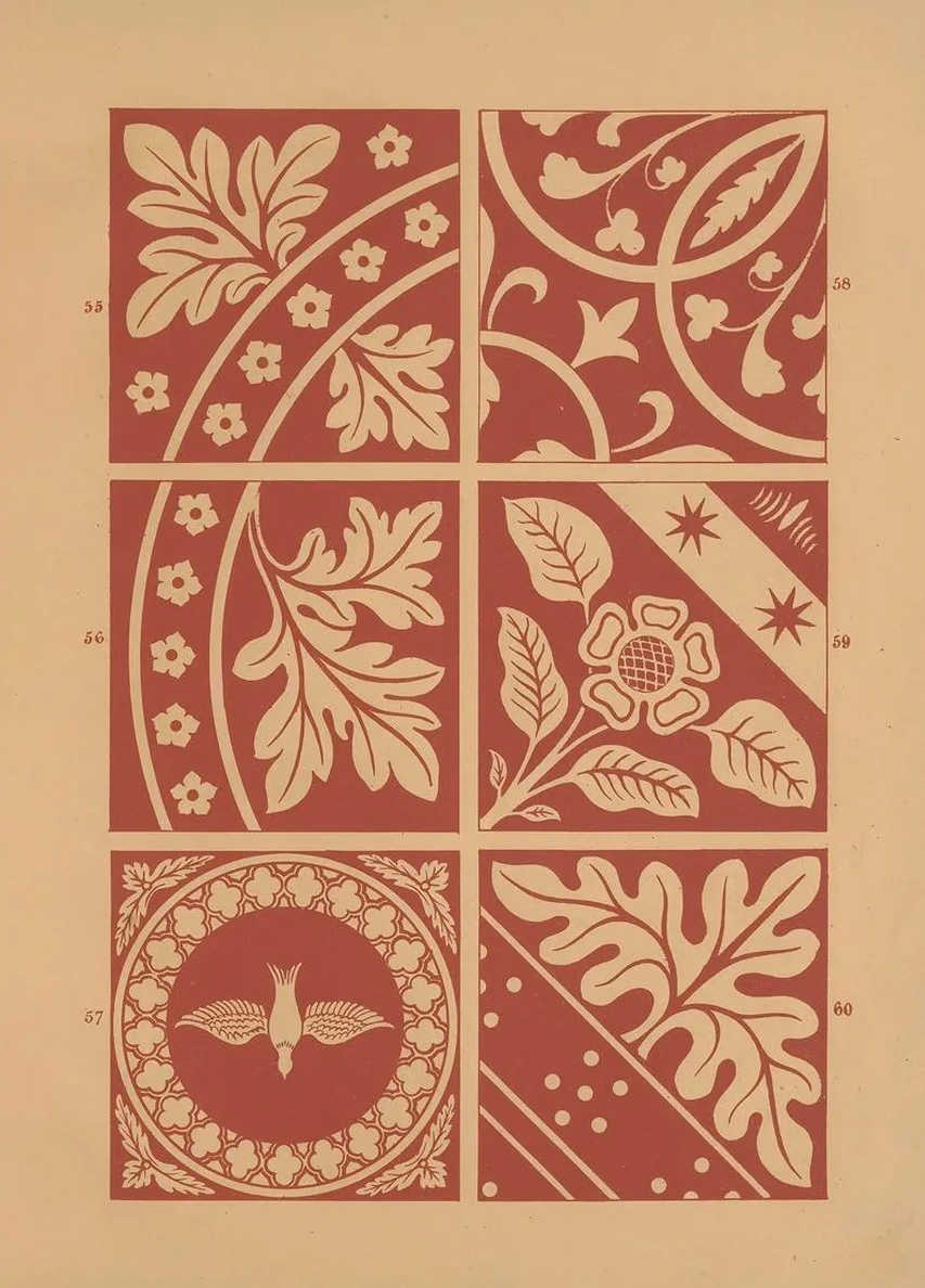 Examples of Encaustic Tiles Pl.09