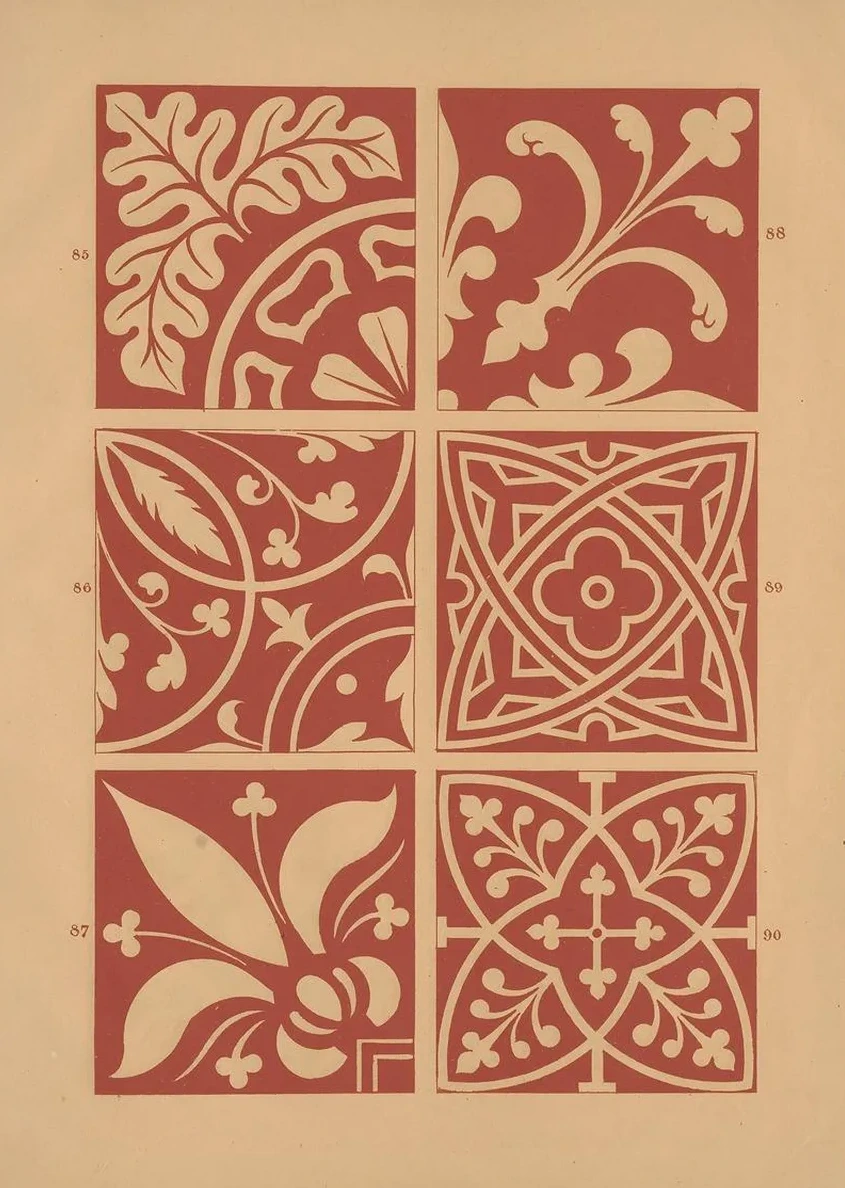 Examples of Encaustic Tiles Pl.14