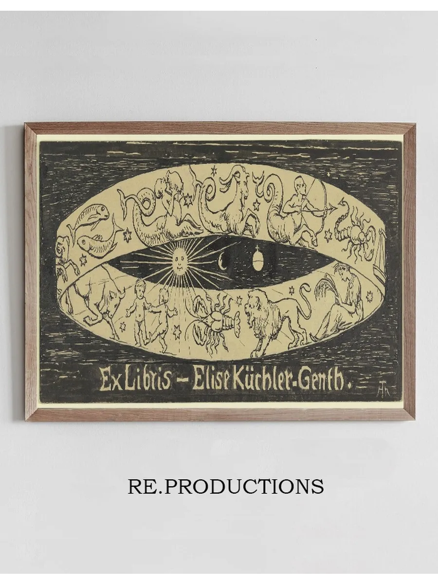 Exlibris Elise K chler - Genth