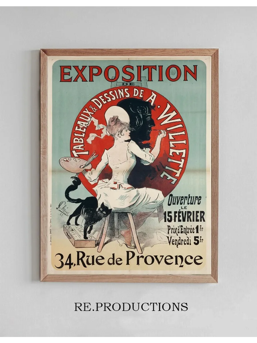 Exposition De Tableaux And Dessins De A. Willette