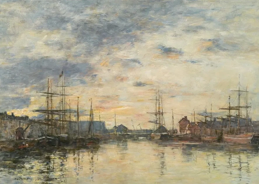 F Camp, le Bassin Au Coucher du Soleil