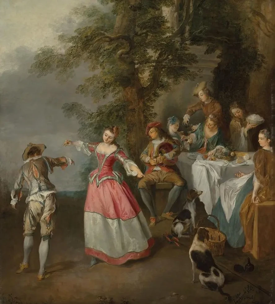 F Te Champ Tre with a Dancing Couple