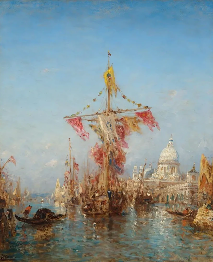 F Te de L Assomption Devant la Douane, Venise