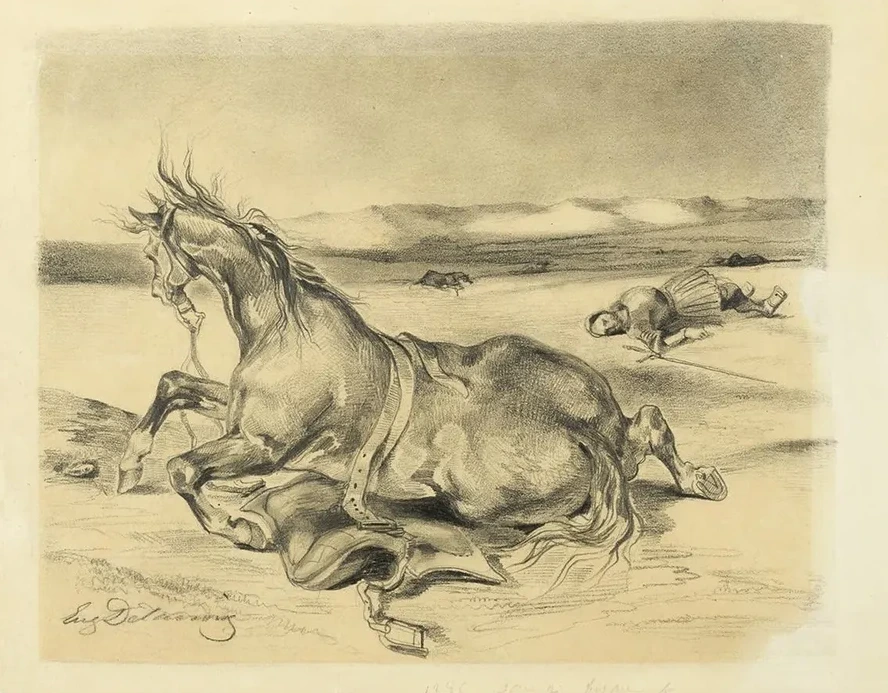 Fallen Horse and Dead Knight