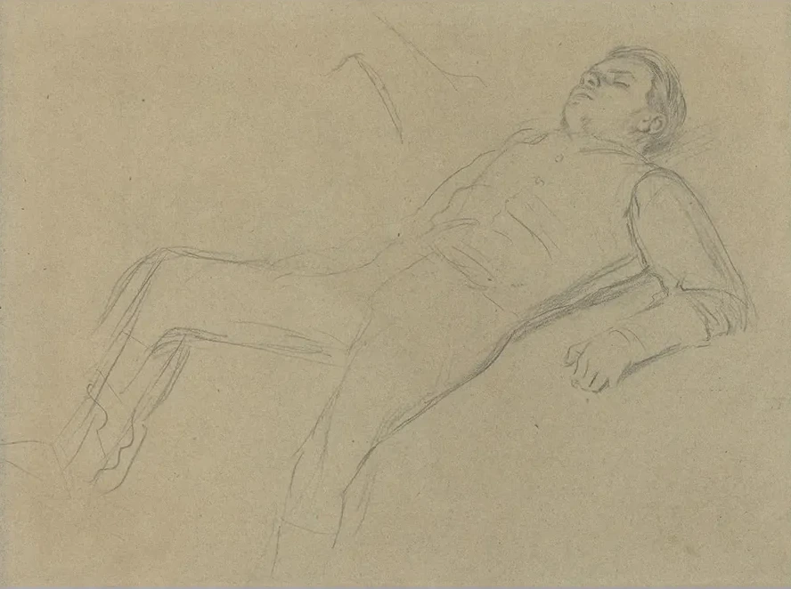 Fallen Jockey (study for Scene from the Steeplechase The Fallen Jockey) II