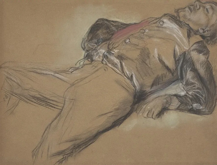 Fallen Jockey (study for Scene from the Steeplechase the Fallen Jockey)