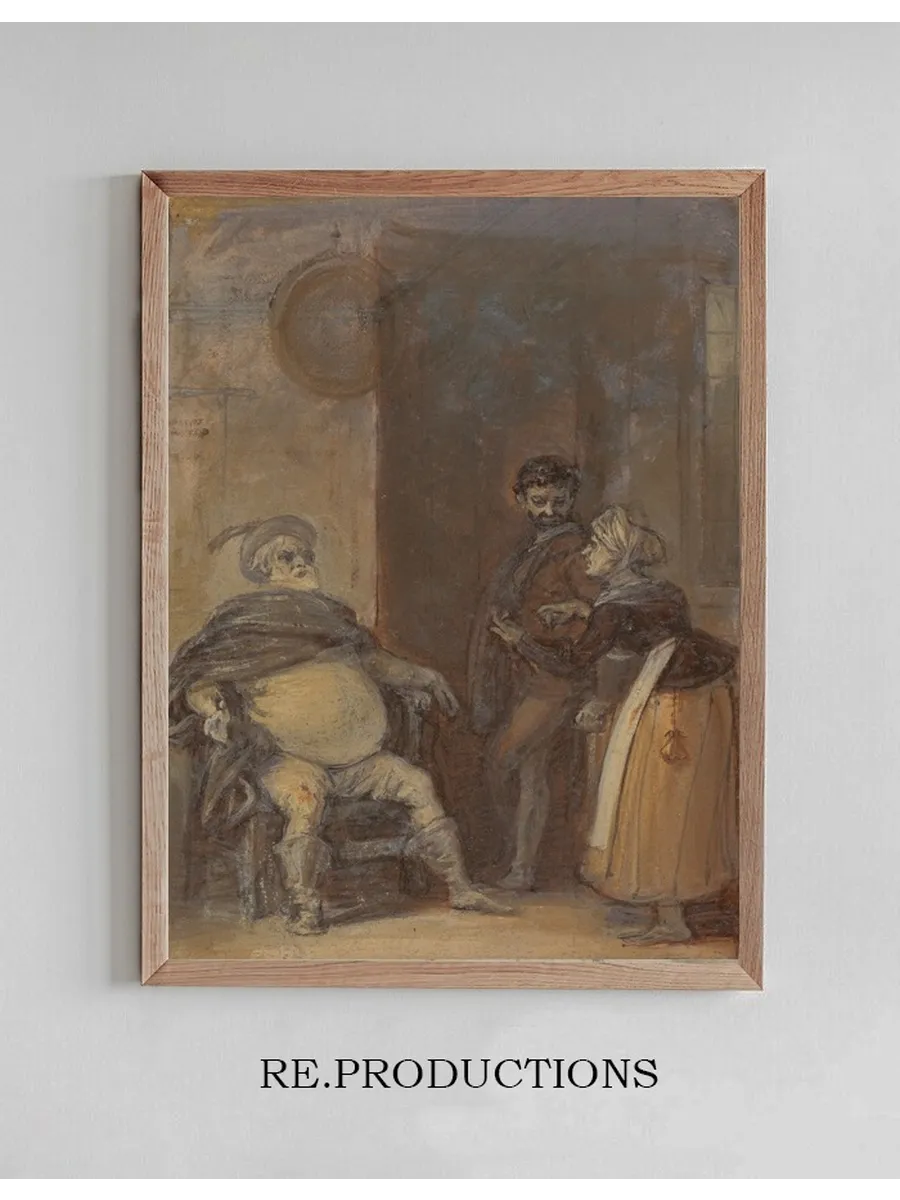 Falstaff with Mistress Quickly and Bardolph