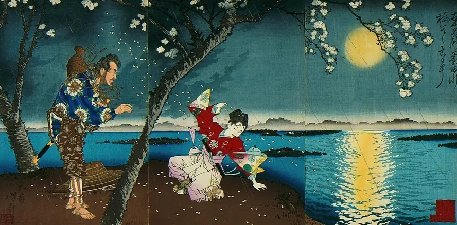 Famous Places of the East The Ancient Incident of Umewaka and the Child Seller beside the Sumida River