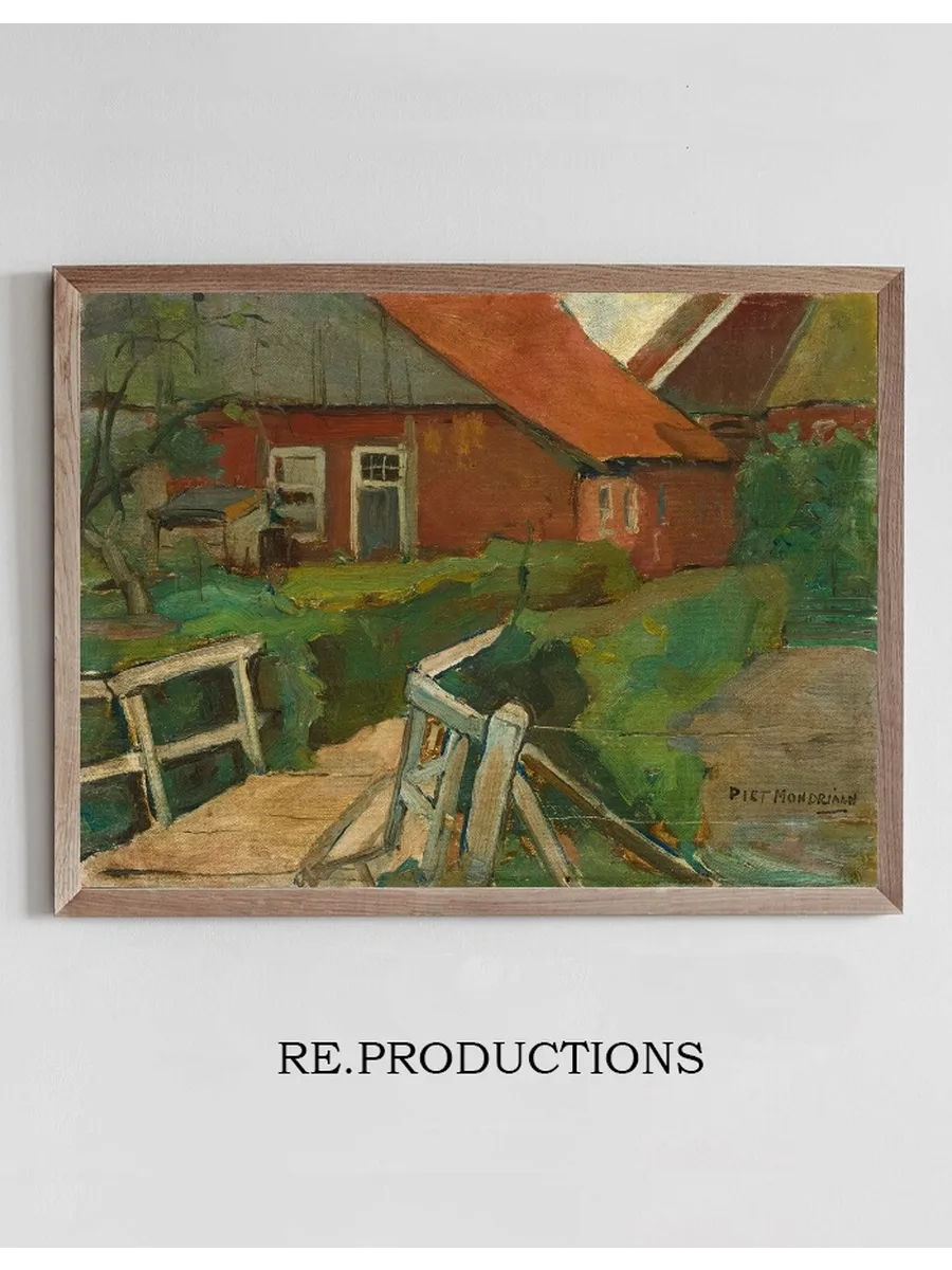 Farm Building With Bridge
