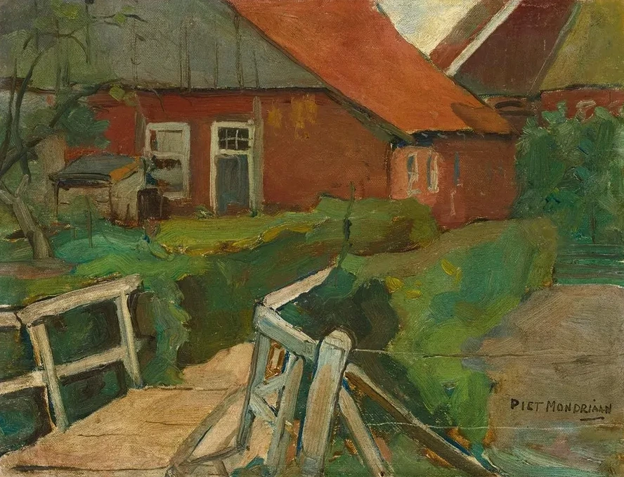 Farm Building With Bridge