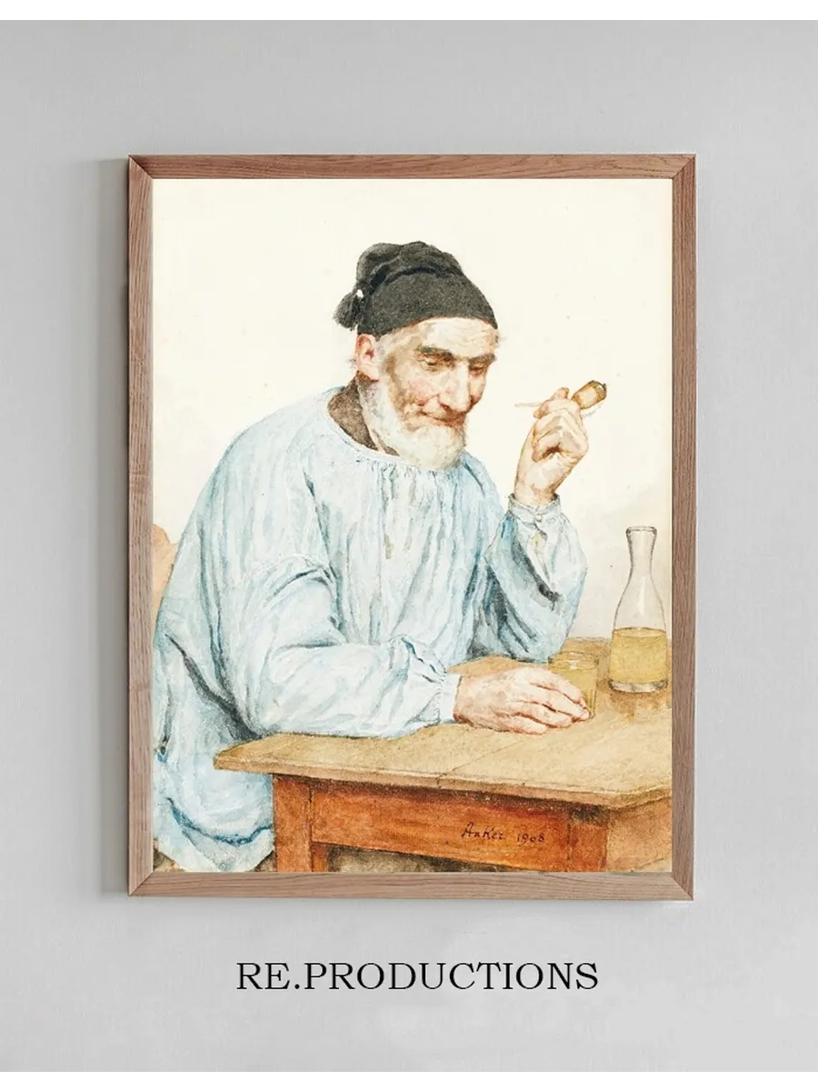 Farmer From Ins At Table