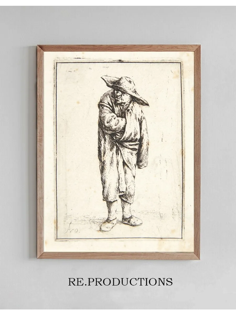 Farmer with One Hand in His Coat