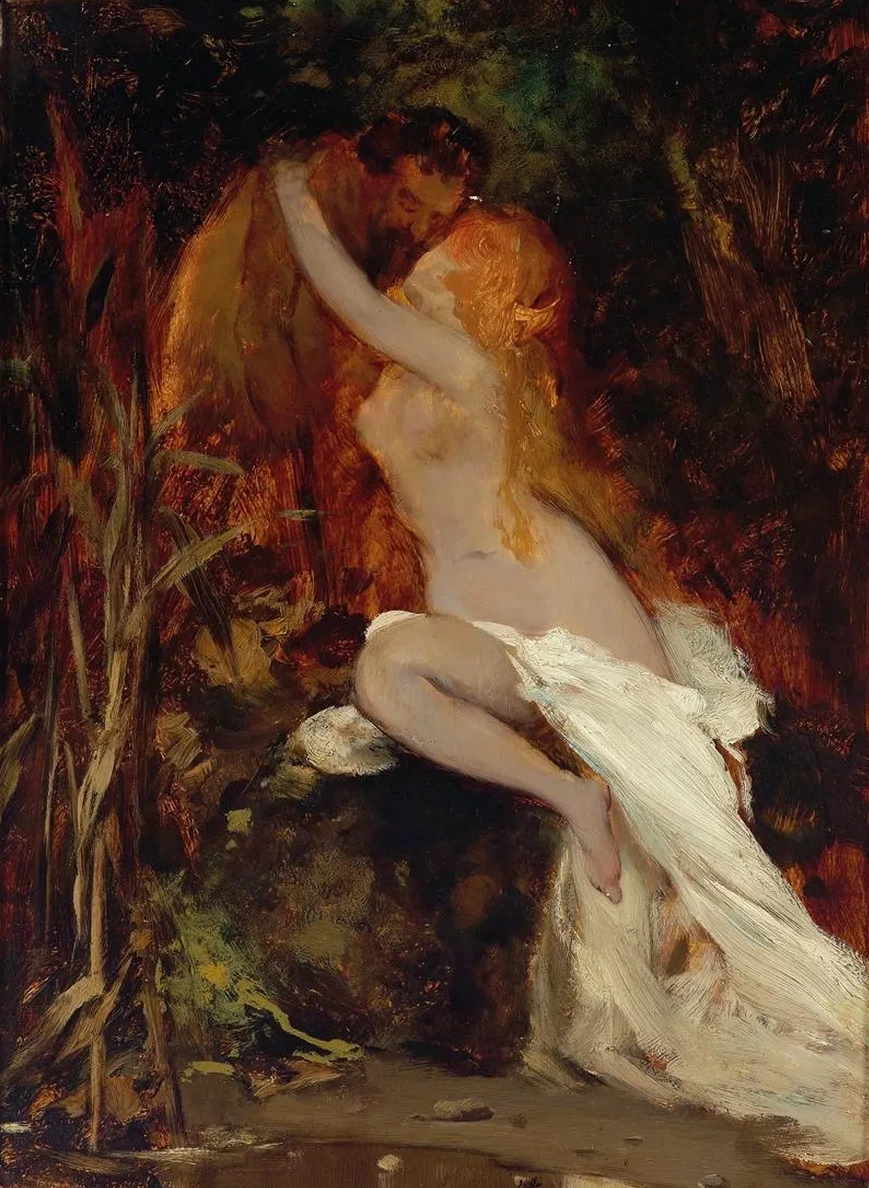 Faun And Nymph