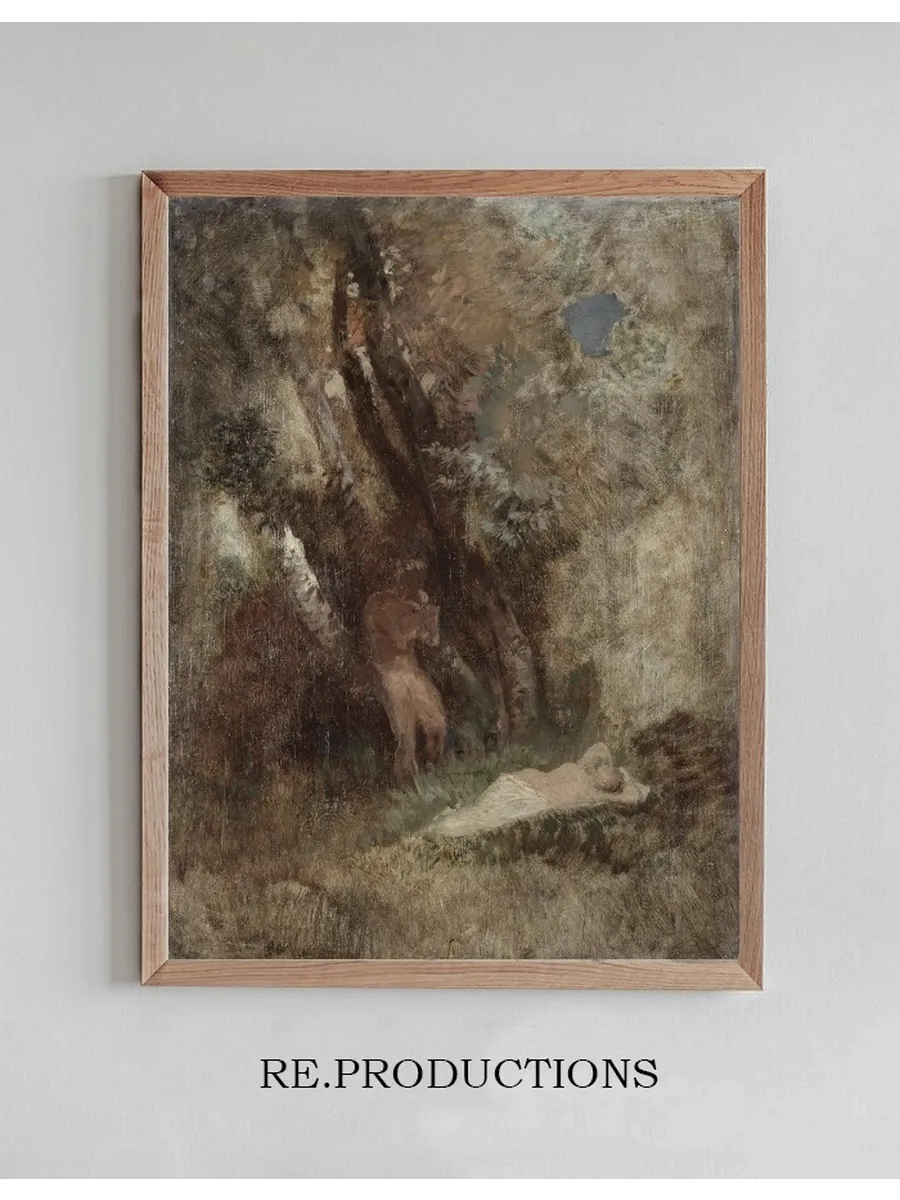Faun and Nymph in the Woods