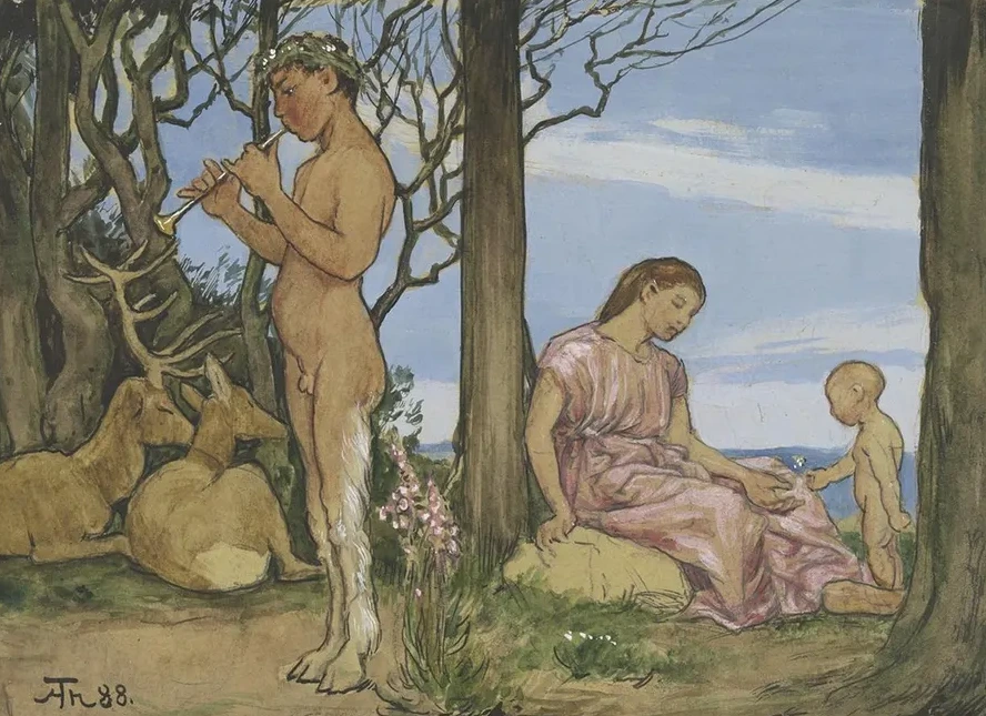 Faun and Nymph