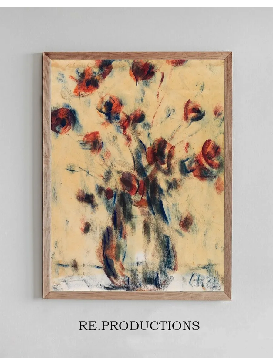 Feldmohn in Blauer Vase