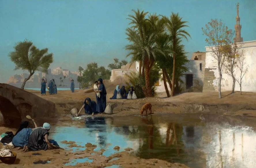 Fellah Women Drawing Water