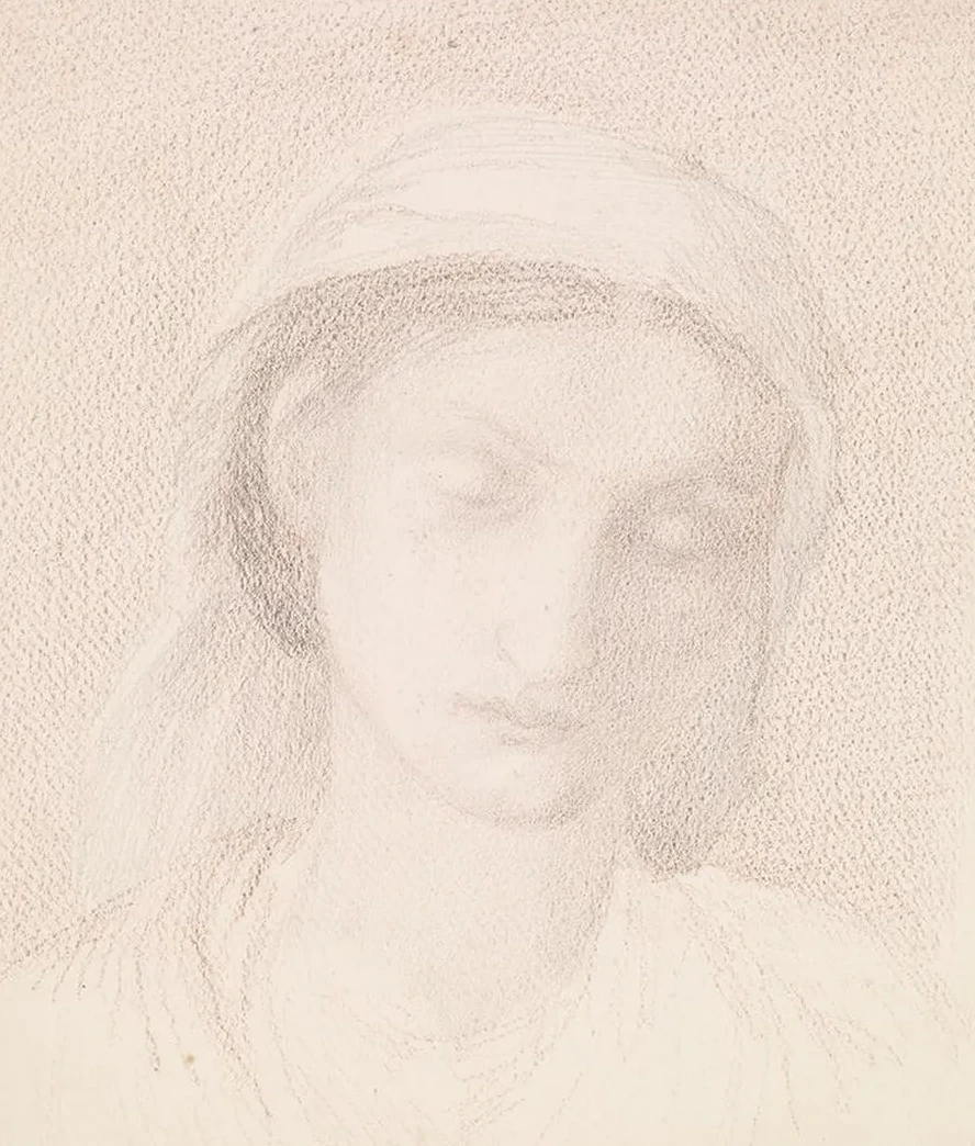 Female Head Study of a Woman
