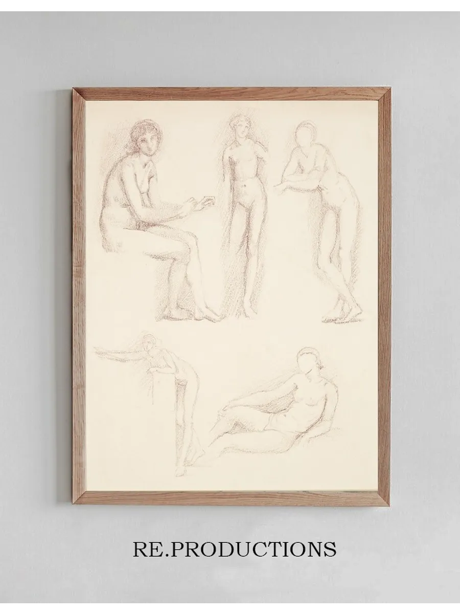 Female Nude Five Studies