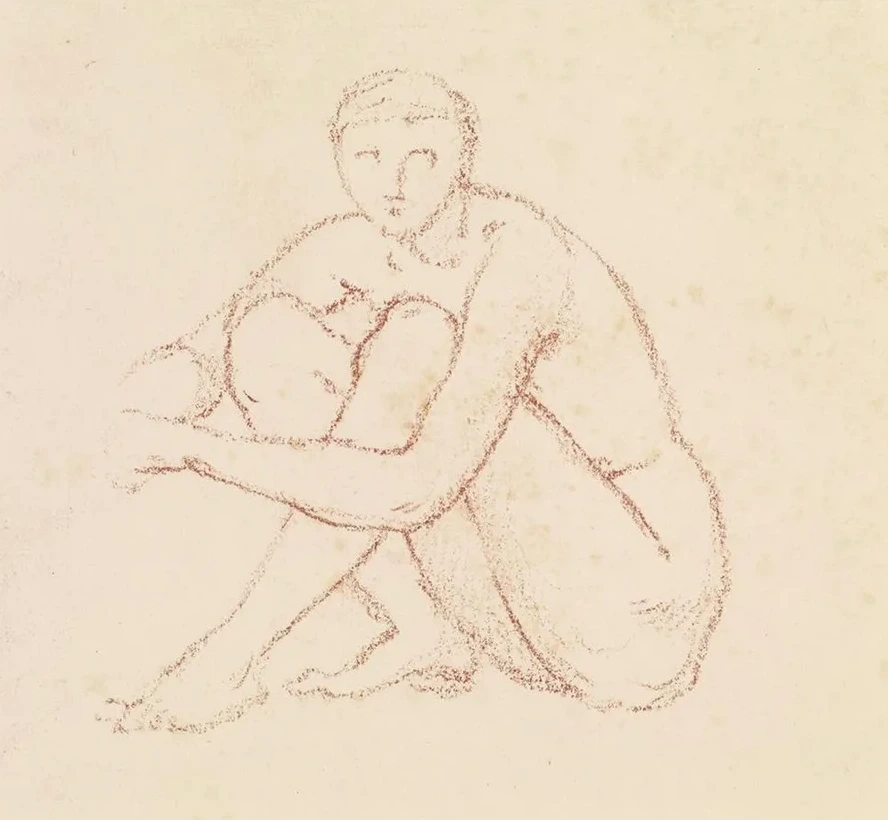 Female Nude Study of a seated Figure