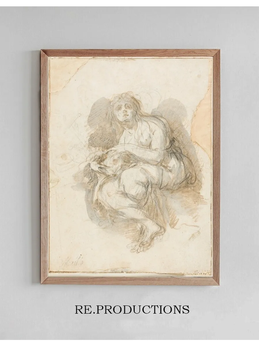 Female Saint Holding Skull