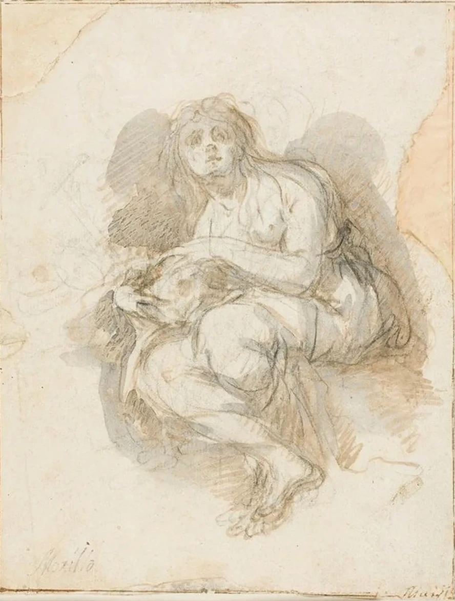 Female Saint Holding Skull