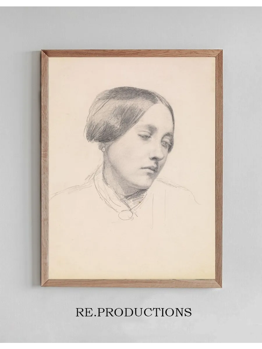 Female Study of a Girl's Head