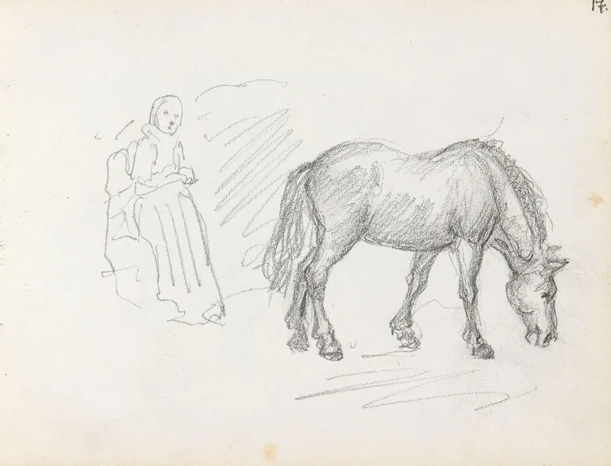 Female Figure and Horse